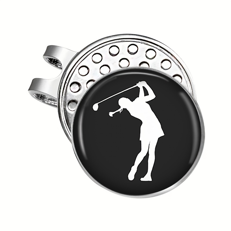 TEMU Accessoire de golf avec clip magnétique pour chapeau et marqueur de ballon, facile à et à détacher