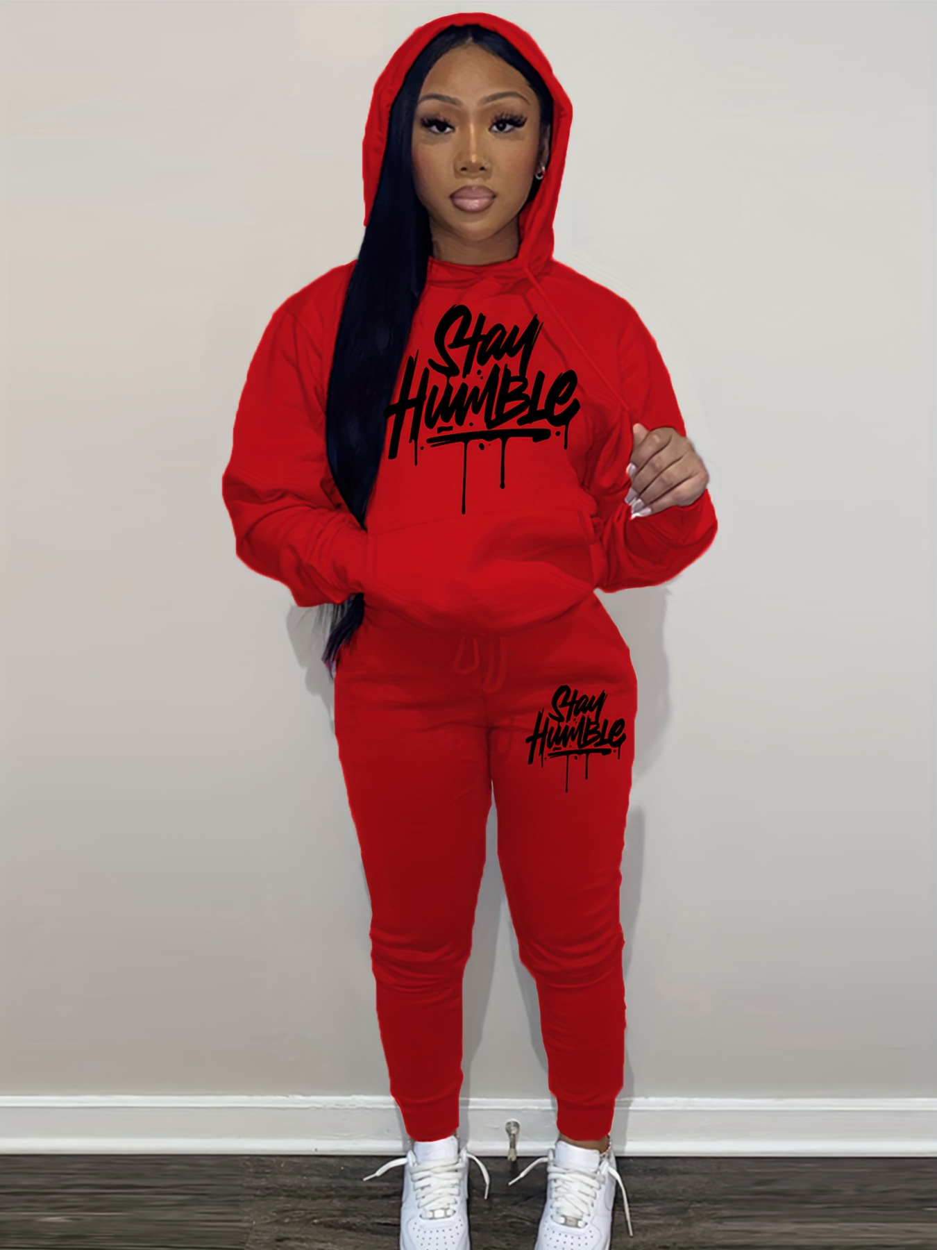 conjunto sudadera pantalón chándal estampado casual Temu Ecuador