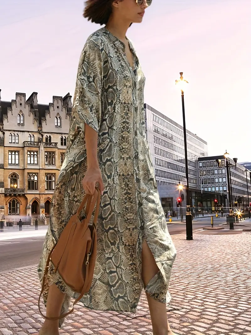 boho kimono dress pattern Kimono Dress Sewing Pattern Boho Kaftan PDF Oversized Maxi Robe Easy Loungewear Japanesque Gown