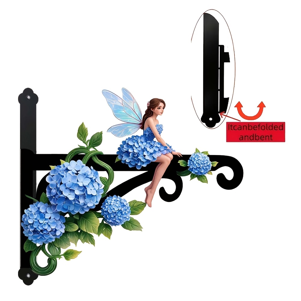 TEMU Fairy Metal Wall-mounted Outdoor Hooks Feature Double-sided Color Printing. Are Colored And Durable. Suitable For Outdoor Diy Decorative Hanging