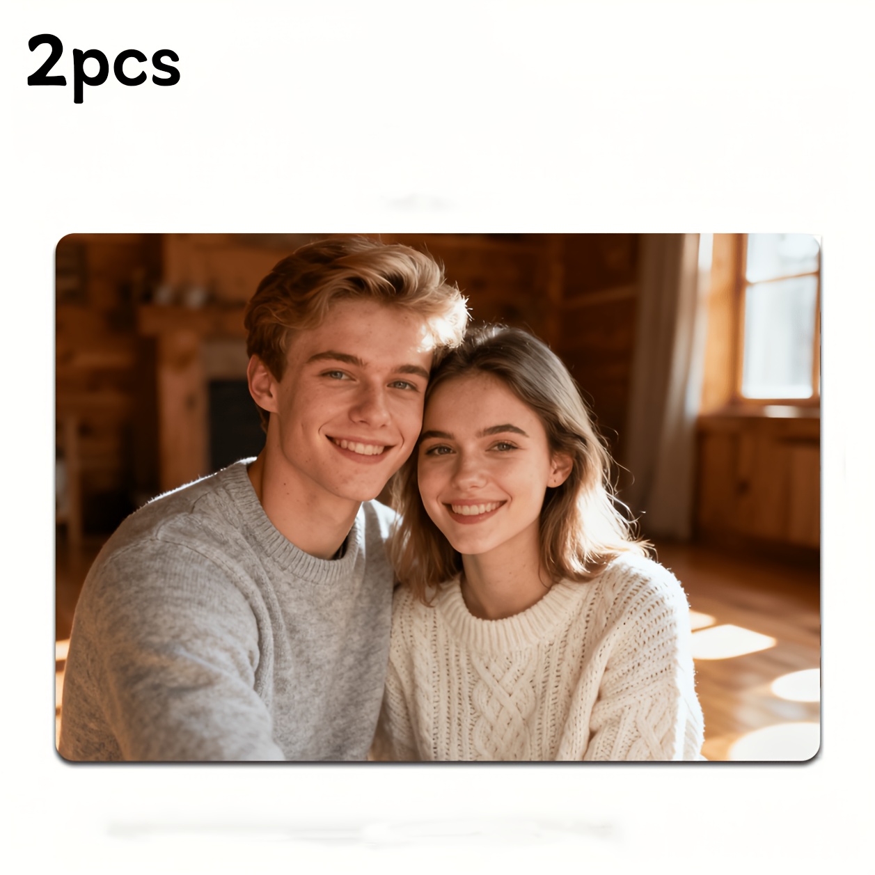 TEMU 1/2pcs Customizable Pvc Placemats, Durable, Easy To Clean, And Fade-resistant. Customize With Your Personalized Image! Ideal For Family