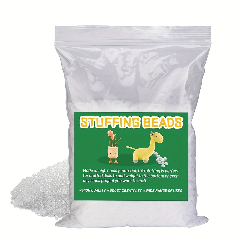 

150g de Perles de Rembourrage en Plastique - Remplissage de Haute Qualité pour l'Artisanat DIY et en Peluche - Stimulez la Créativité avec des Perles de Rembourrage en Polyester Blanc Polyvalentes