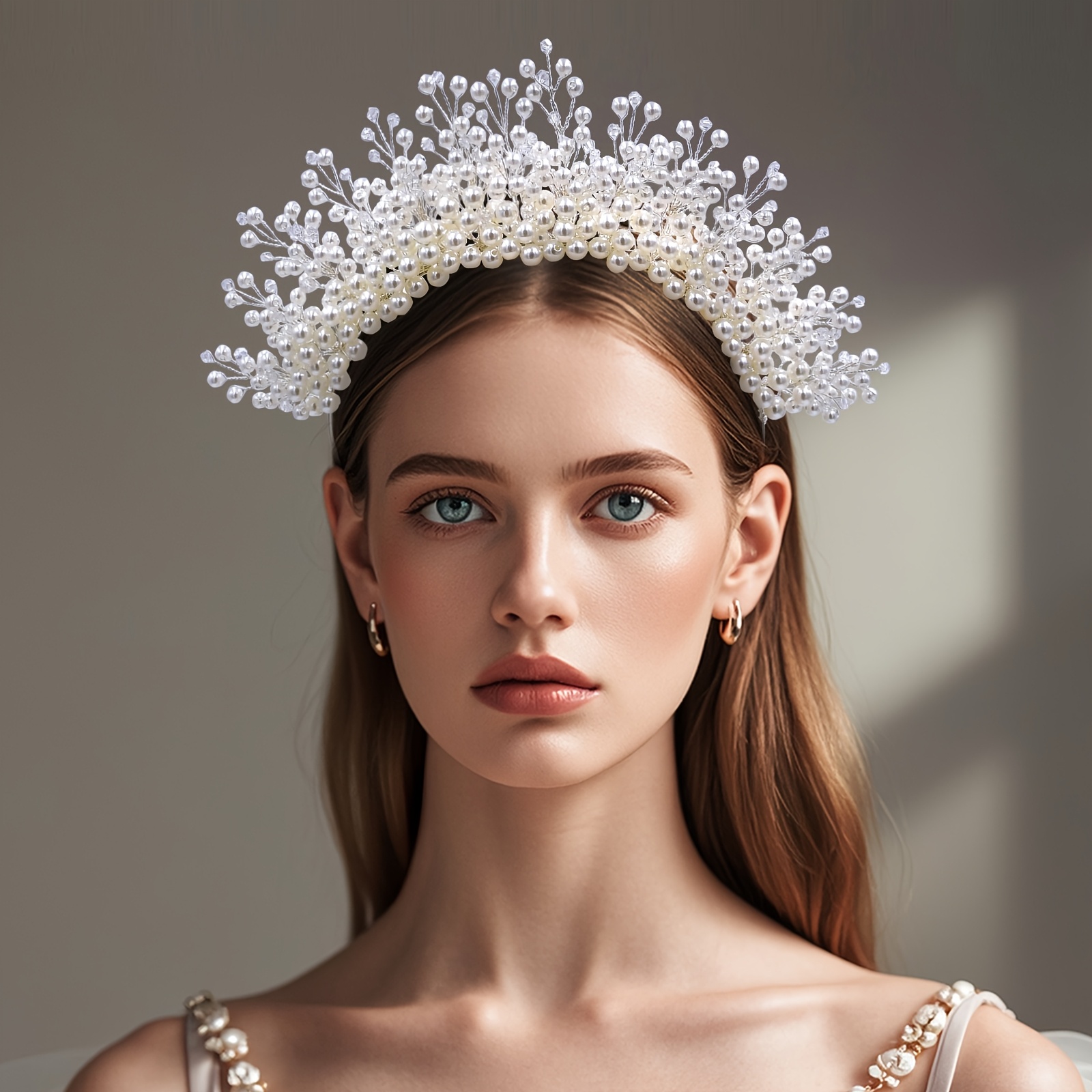bridal headpiece, bohemian three-layer queen princess tiara  display picture 3