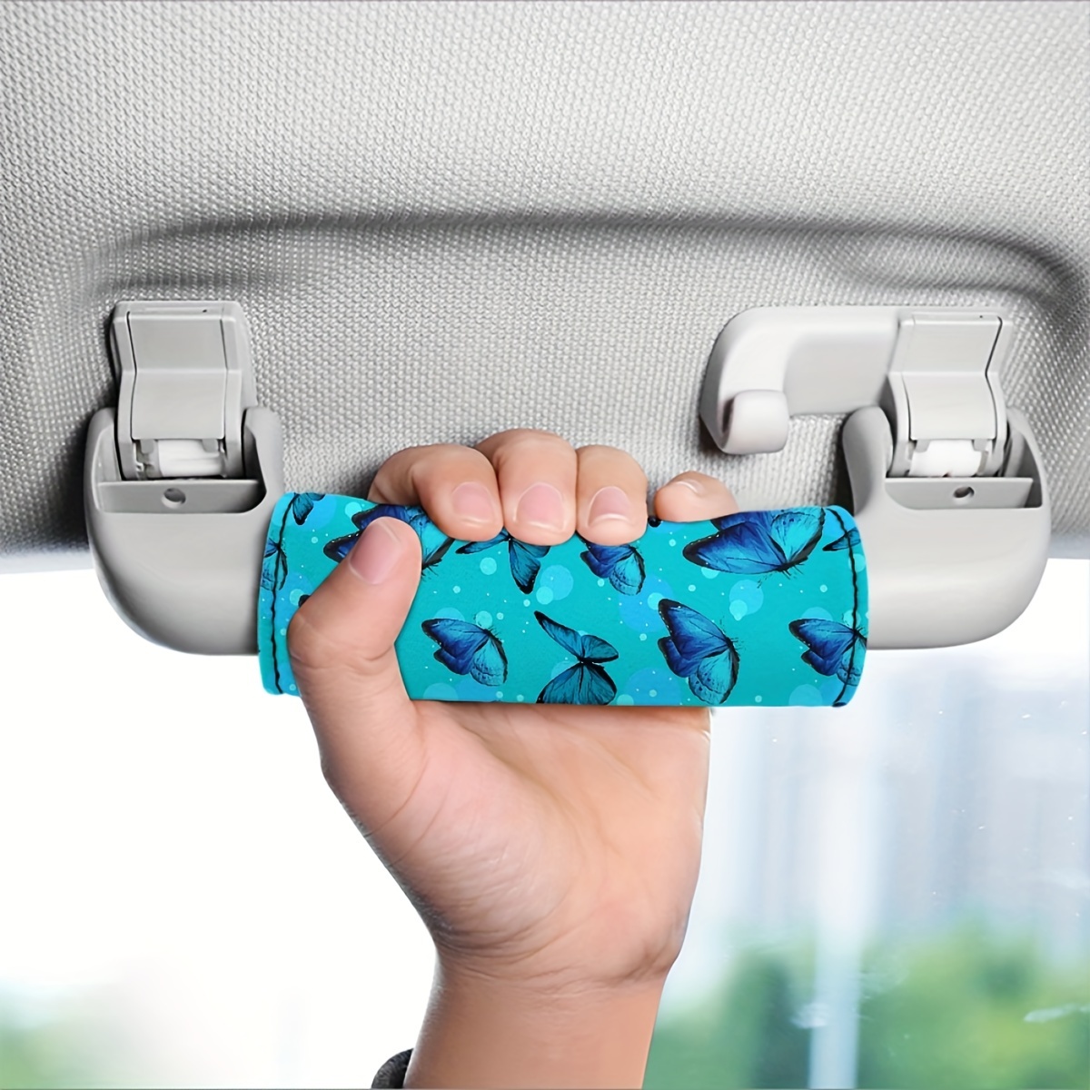 Car Door Handle Cover Pull Gloves Artificial Plush Ice Roof - Temu