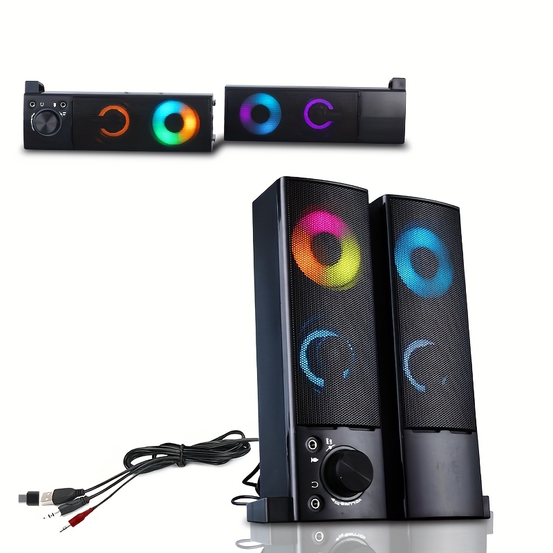 in computer wired speaker detachable tv soundbar wired Temu