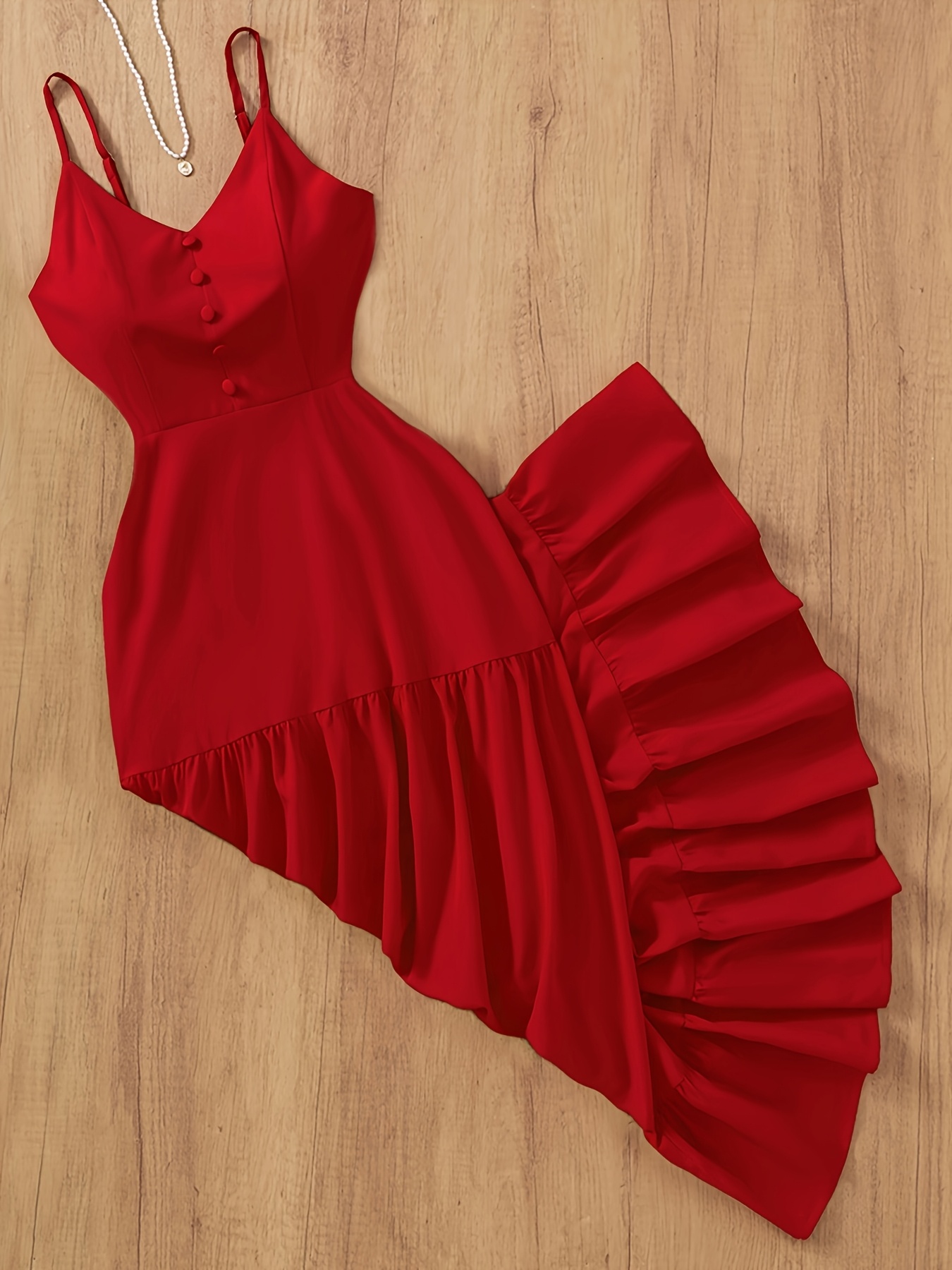 womens solid color v neck sleeveless midi dress   pleated hem fit and flare silhouette shirred details spring  