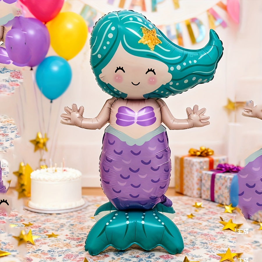 Party Propz Mermaid Foil Balloons - Set Of 7 Pcs Foil Balloons For Birthday Decorationsmermaid Theme Foil Balloonsmermaid Balloons For Decorations For Girlsmulticolor From India Sab