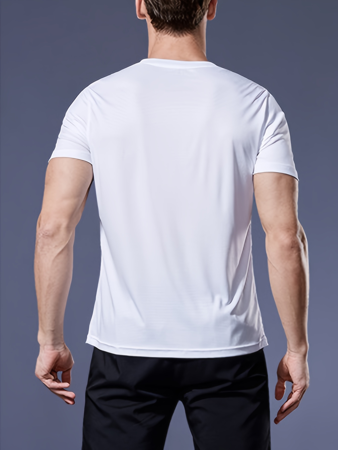 Half Sleeves White T-shirt For Men