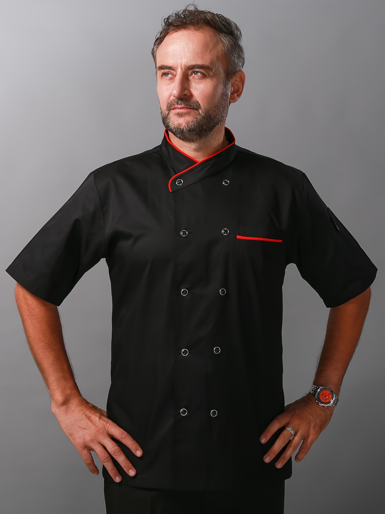 Chaqueta De Hombre Abotonadura Cocina Reposteria De En Restaurante