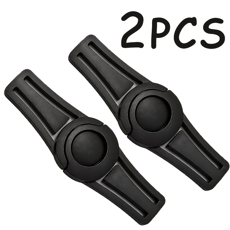 TEMU 2pcs Transport Case Fasteners, Adjustable Shoulder Strap Locators, Sturdy Pvc Snap Buttons, Suitable For Car Seat Belts, Backpacks, Pet
