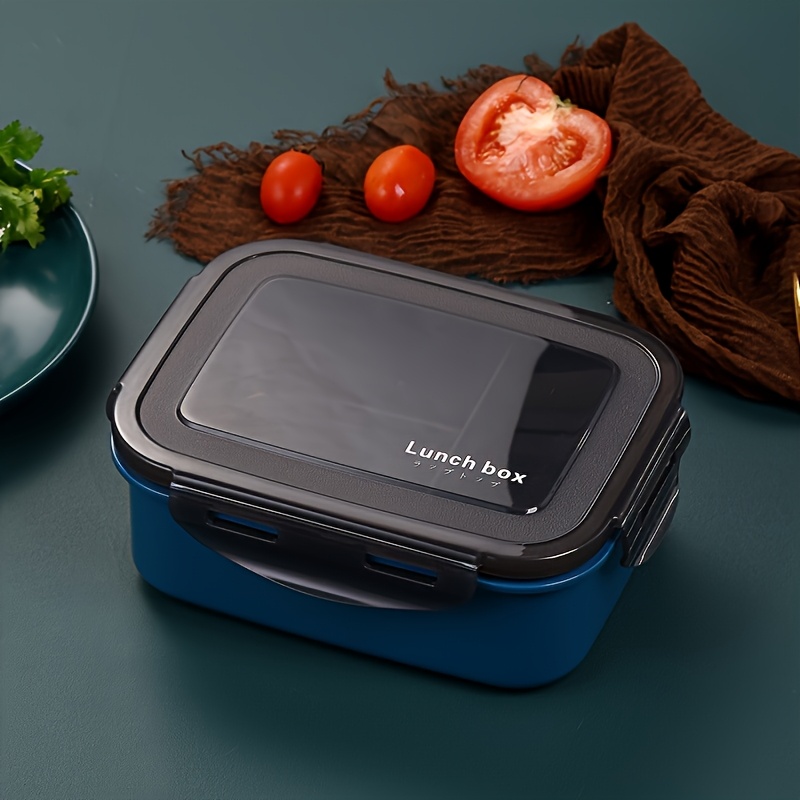 Lunch Box, 2-compartment Bento Box, 1200ml Large Capacity, Microwave Safe - Fruit Box - Snack Box - Lunch Container. Suitable For School, Cafeteria, Work Lunch, Picnic, Camping