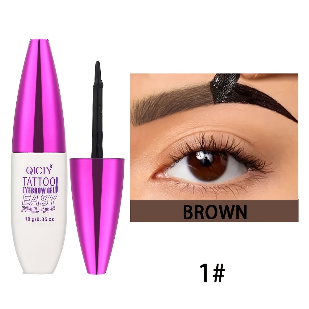 Q538 Tattoo Brow Gel, Waterproof Semi-permanent Tint, -off Brow Pencil, Waterproof Long-lasting Tinted Brow Gel, Fade-resistant And