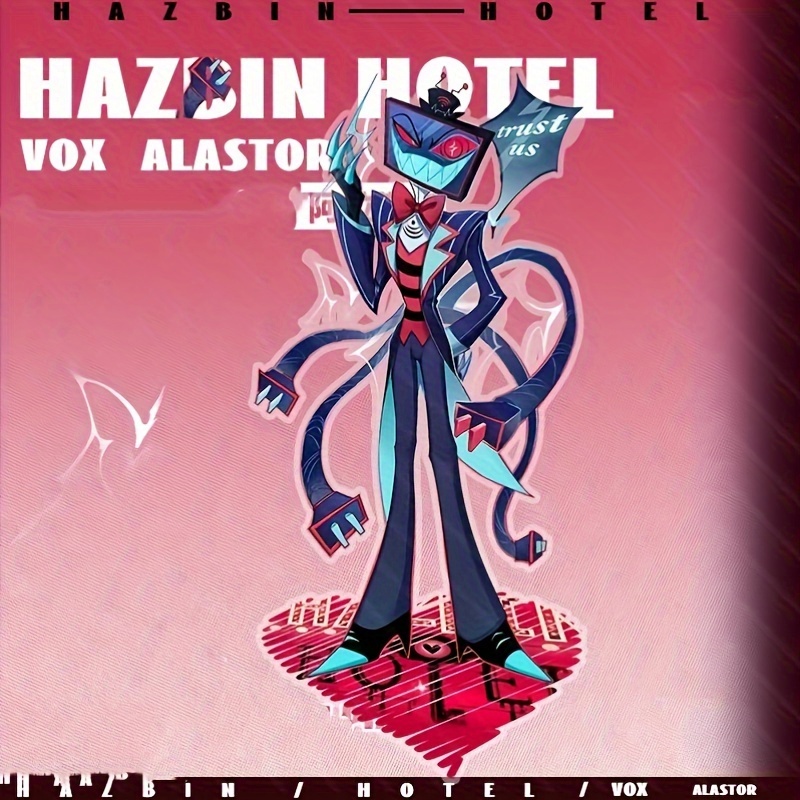 * Acrylic * Figures, Alastor &amp; Vox *, Double-Sided Print Collectible Acrylic Stands