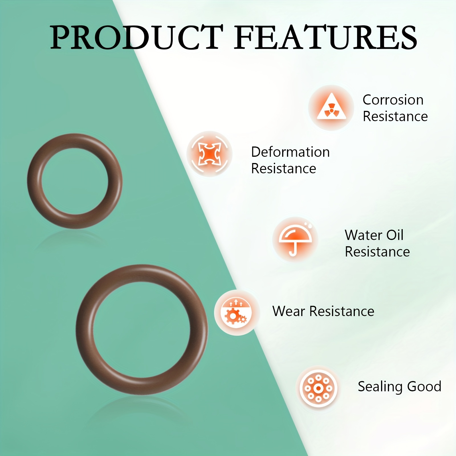 O Rings For Fuel Line Synthetic Rubber Round Cross Section 5 16 8 Sizes