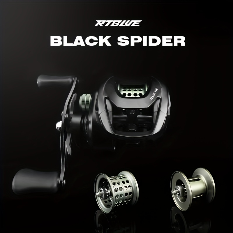black spider fishing reel rtblue black spider droplet lure reel fishing