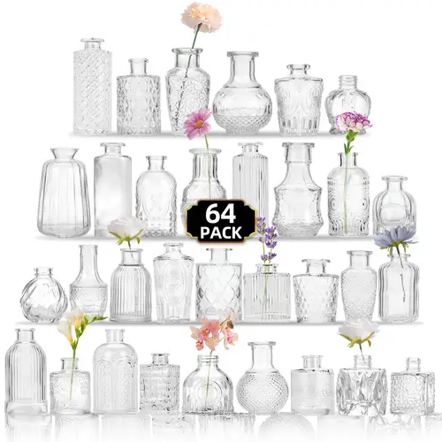 glass bud vases in bulk flower vases for flowers in bulk for rustic wedding home table decorations used as a gift for weddings anniversaries mothers day birthdays weddings or housewarming banquets