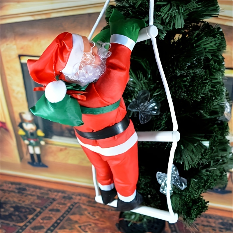 

Ornement de Noël du Père Noël les Escaliers - Pas d'Électricité , Décoration Maison Plumes