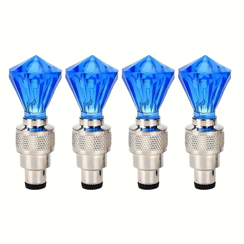 TEMU Cubidupi 4/8/16pcs Car Valve Core Running Horse Light Wind Fire Wheelbreathing Light Motorcycle Tire Valve Valve Explosion Proof, Sun Protection, Red Bluecolor