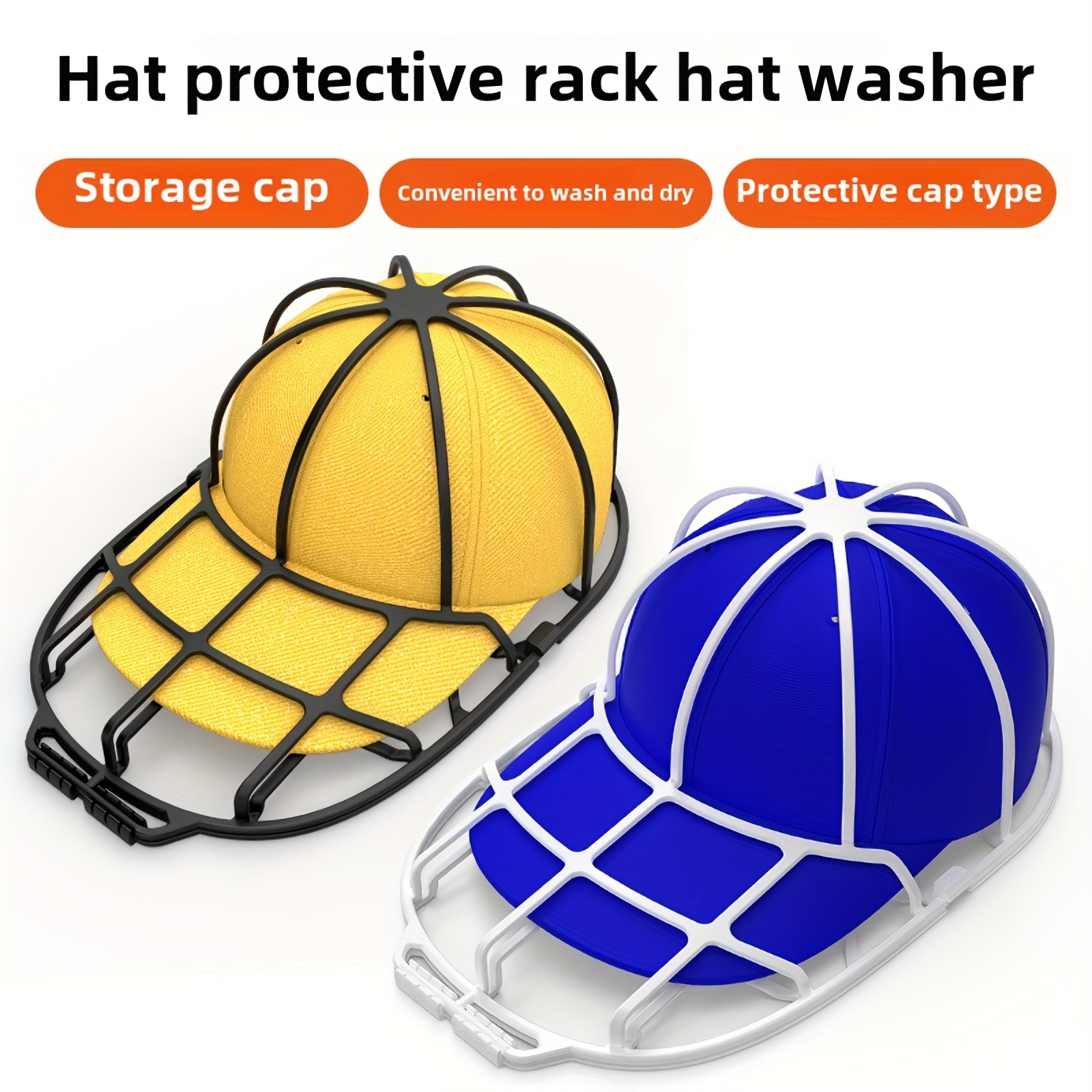 baseball cap washer hat storage rack durable plastic laundry