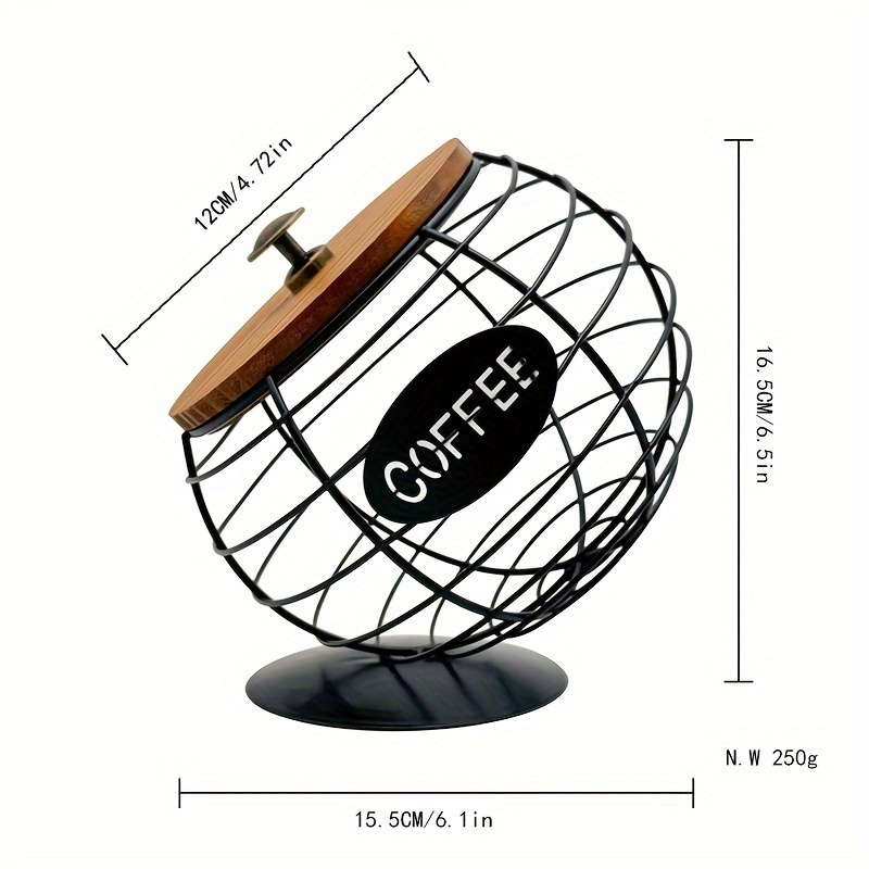 1pc   basket   capsule holder with slanted design for home bar   display details 5