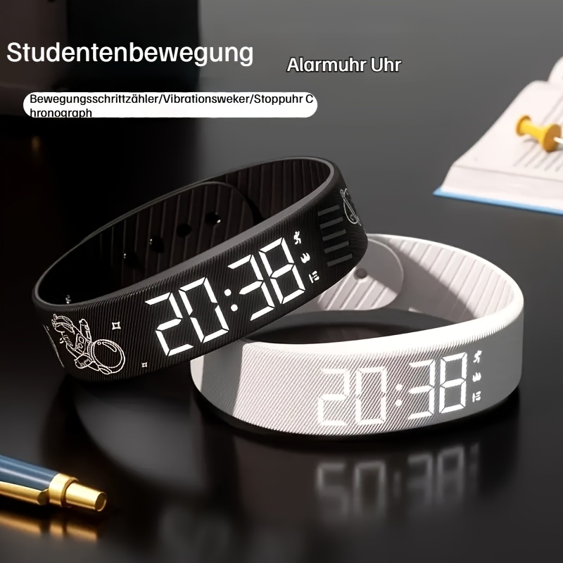 2025 neue multifunktionale, minimalistische stilvolle unisex-digitaluhr mit  , schrittzähler, stoppuhr, leuchtendem display. eine modische sport-multifunktions-armbanduhr für schüler, bequem zu tragen ohne   gefühl.   feiertagsgeschenk für jeden anlass – inklusive kostenlosem armband