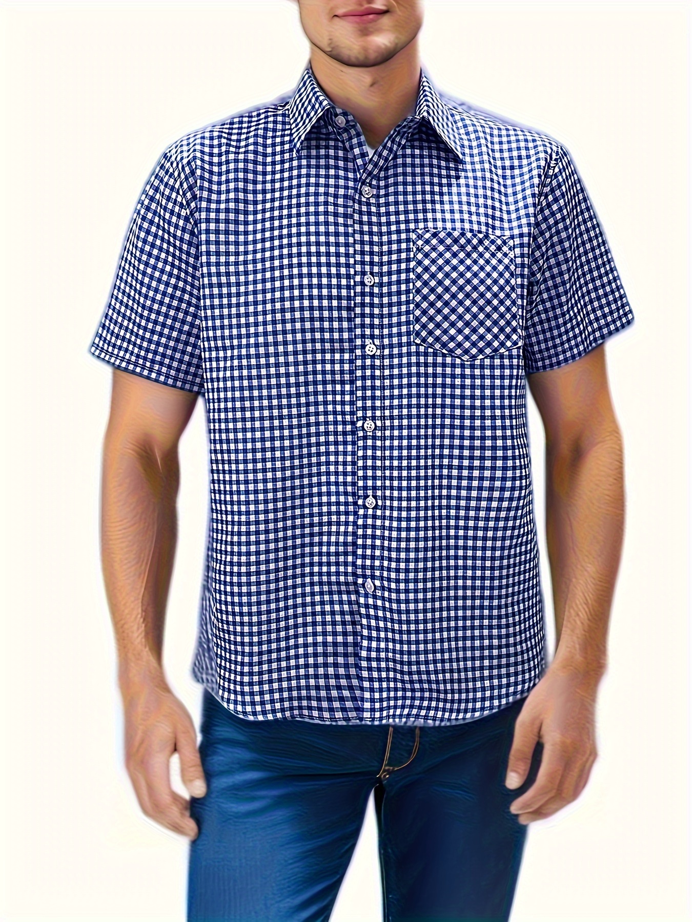 Men Short Sleeve Shirts - Temu Canada