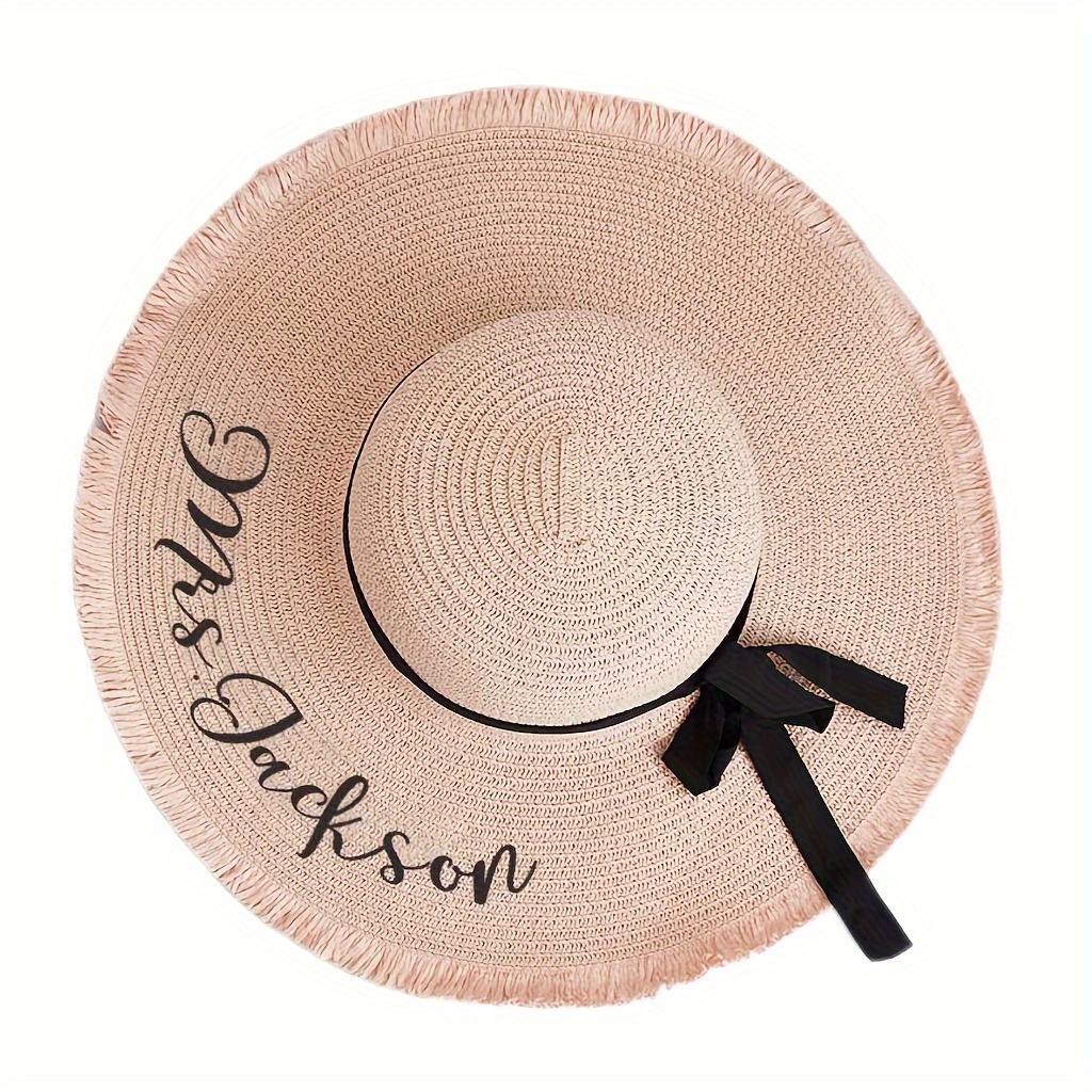 1pc Beach Sun Straw Hat Foldable Brim Summer Uv Hat For Travel, Free  Shipping On Items Shipped From Temu