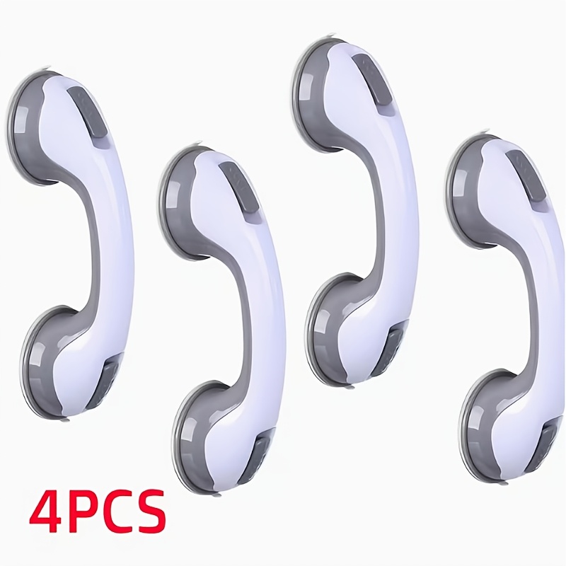 TEMU 4pcs Set Of Door Window Handholds For The Elderly, Shower Handles For Bathtub And Shower Support, Suction Cup Handles, Anti-fall Suction Cup