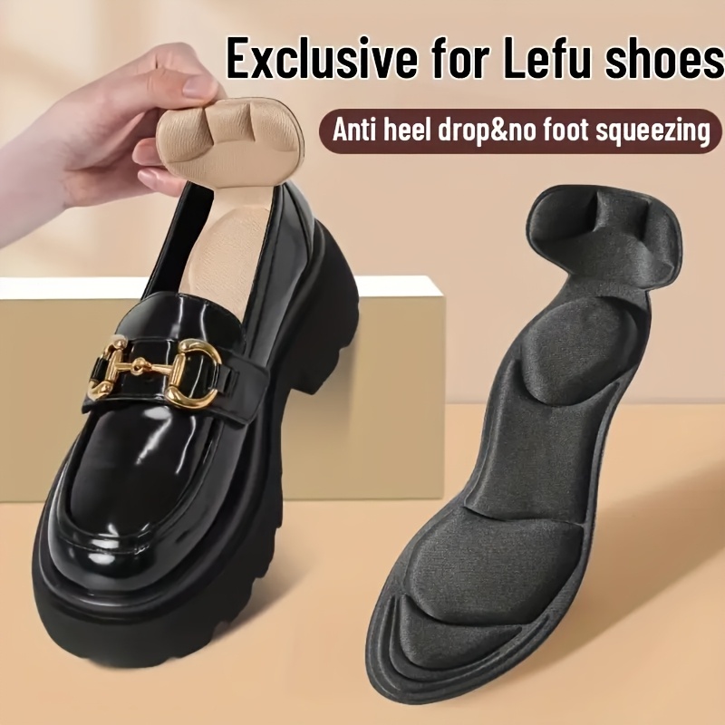 1Pair 7D Memory Foam Shoe Pads, Breathable Non-Slip Heel Inserts for High Heels