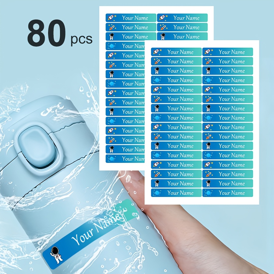 TEMU 5.3*0.8cm -themed Custom Personalized Name Label Stickers, Suitable For Business And Daily Life , Prevents , Identification Enhances Quality