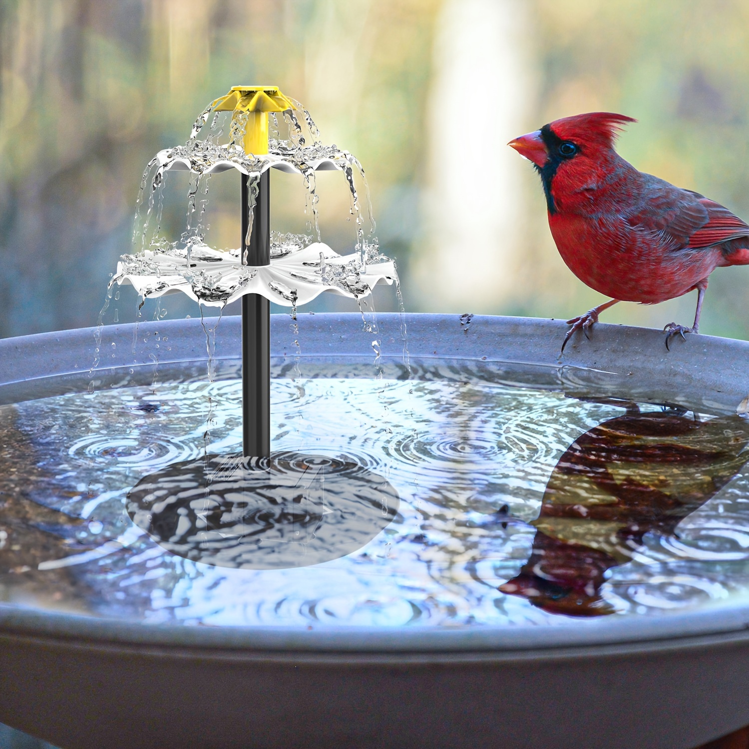 Fuente Solar Para Decoración De Paisajes, Fuente De Agua Solar, Decoración  De Jardín Sin Escobillas Para Circulación De Agua En El Hogar, Suministro  De Oxígeno, Baño Para ANGGREK Otros