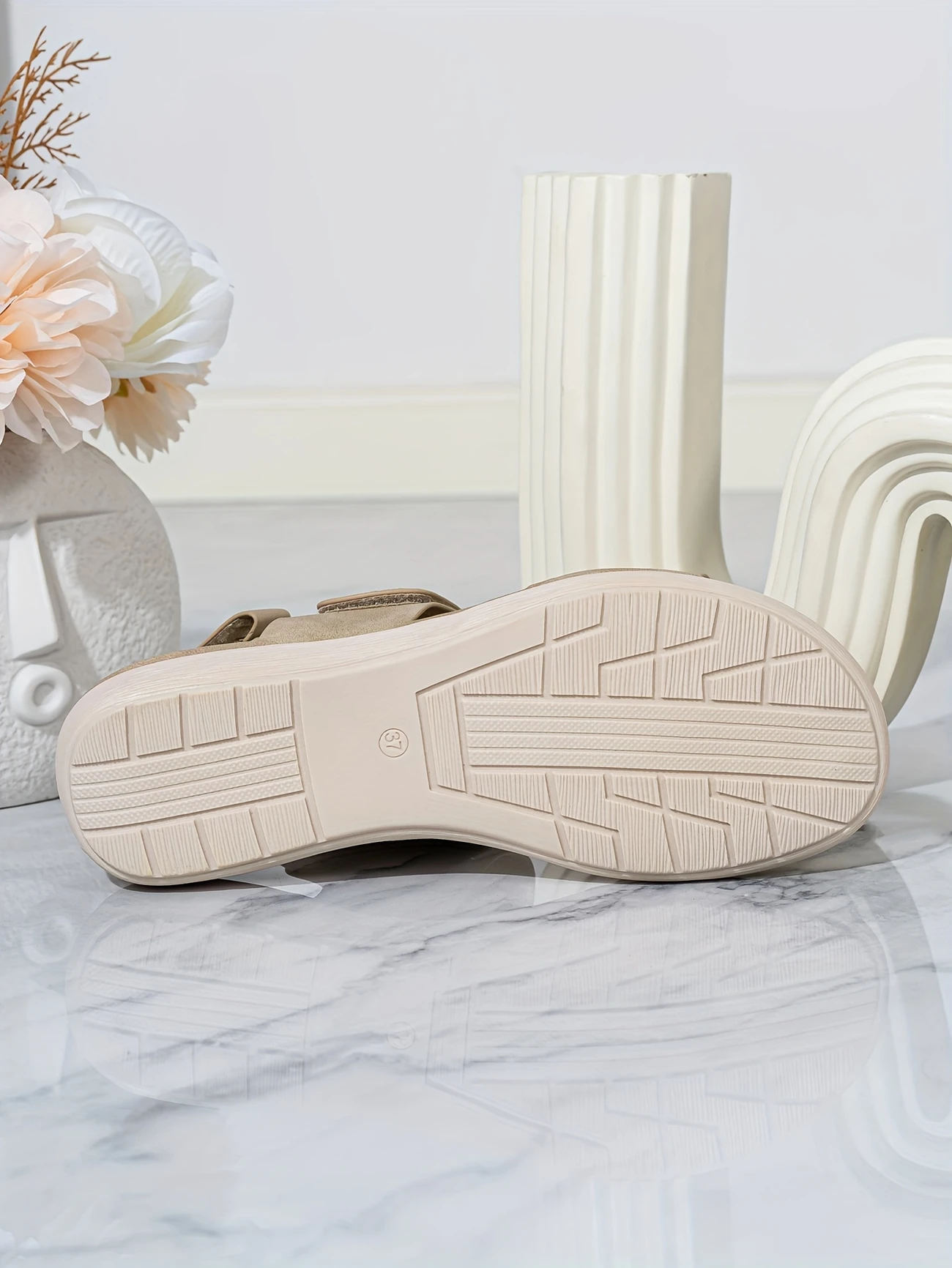 womens wedge solid color sandals ankle strap soft sole platform shoes non slip summer details 16