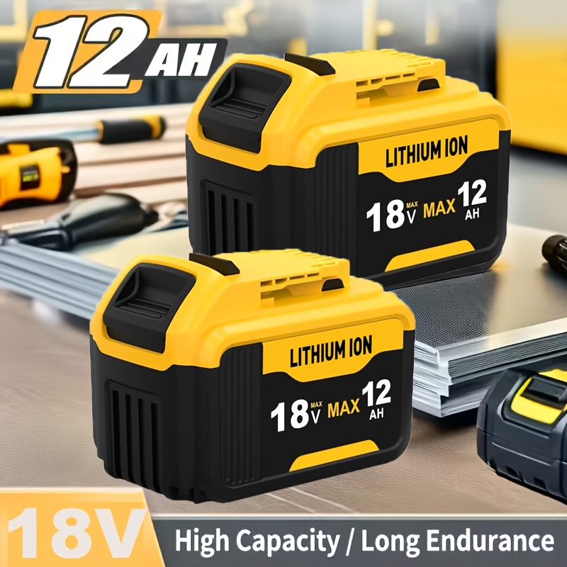 2x 18v 12.0ah Replacement Battery For 18v Dcb200 Dcb101 Dcb107 Dcb112 Dcb105 Dcb203 Battery For Power Tools