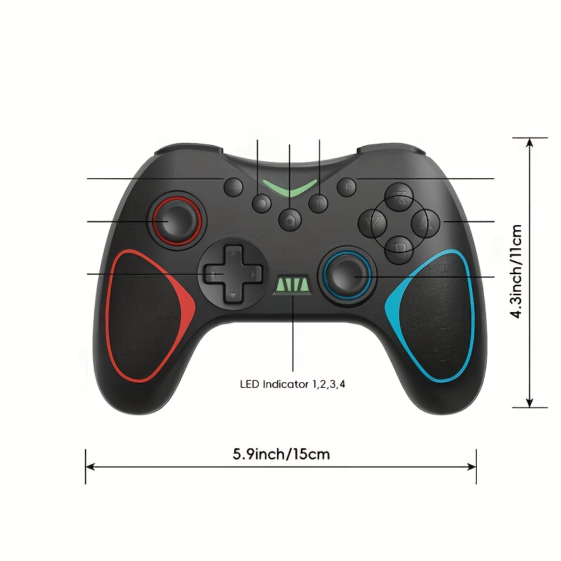 Wireless Game Controller, Compatible with Switch & PC