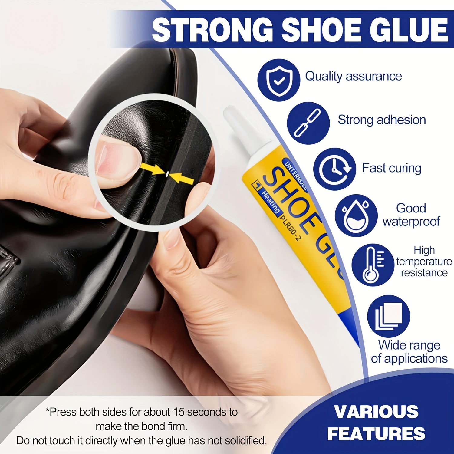 1pc 60ml Strong Shoe Repair Glue – Quick-Drying Waterproof Adhesive for Sneakers, Boots & DIY Projects