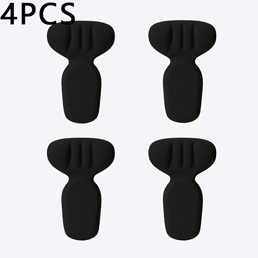 TEMU 4pcs Coussinets de talon en éponge de T pour femmes, coussinets auto-adhésifs réglables demi-taille pour talons hauts