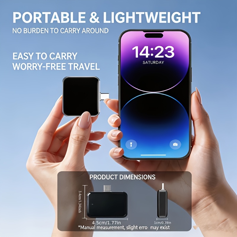 photo de l'article dispositif intelligent darrêt de charge complète, téléphone type-c, tablette, ordinateur portable et   les appareils usb-c, adaptateur de protection   la surcharge et léteignement automatique, adapté pour iphone, huawei et   les appareils type-c, protecteur de santé de la batterie