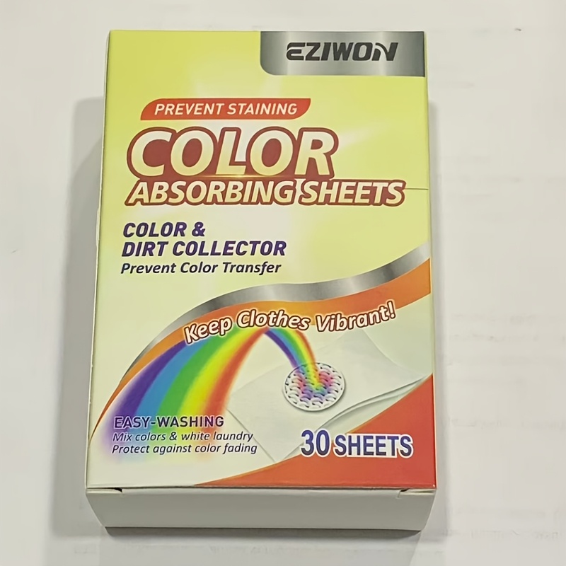 TEMU Feuilles Anti-Taches Professionnelles - Prévention du Transfert de Couleur, du Décoloration et de la de la Teinte, Adaptées au Lave-Linge et au