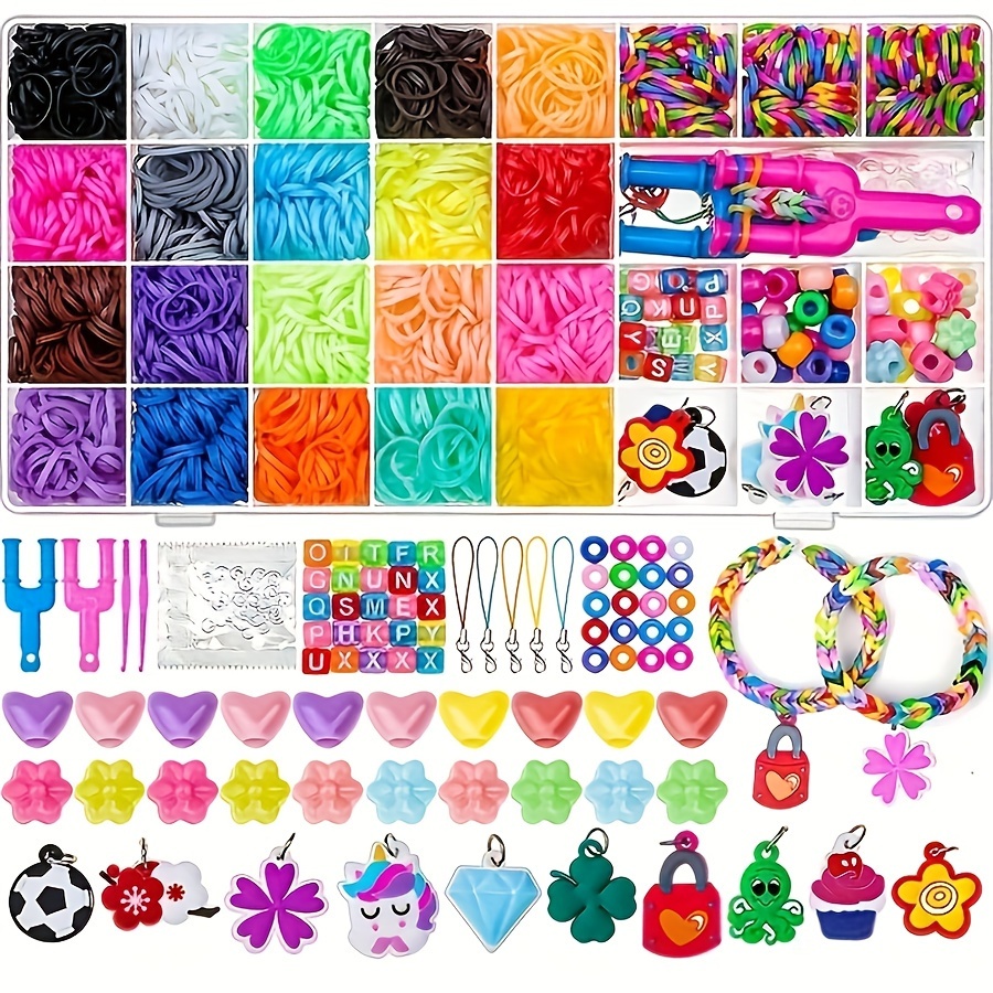 

Mega 32-grid Rubber Band Bracelet Kit - Unleash Creativity With Endless Designs - Ideal For Diy Jewelry & Crafts, Great For All Seasons