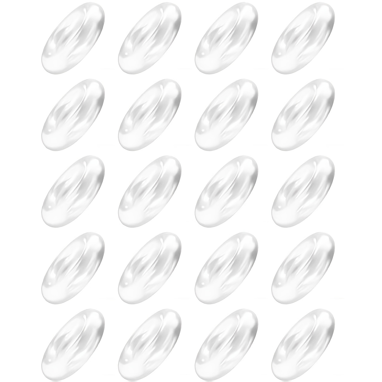 E-shop 20/35 Stück Transparente Türstopper, Weiches Material, Dehnbar, Langlebig und Wiederverwendbar, mit Basis Wand Schutz, Einfacher Reparatur