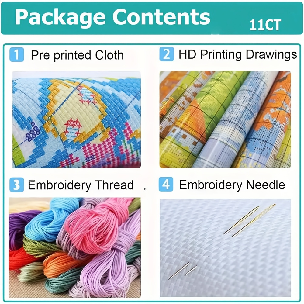 LOVE Highland Calf Themed 11CT Cross-Stitch Kit