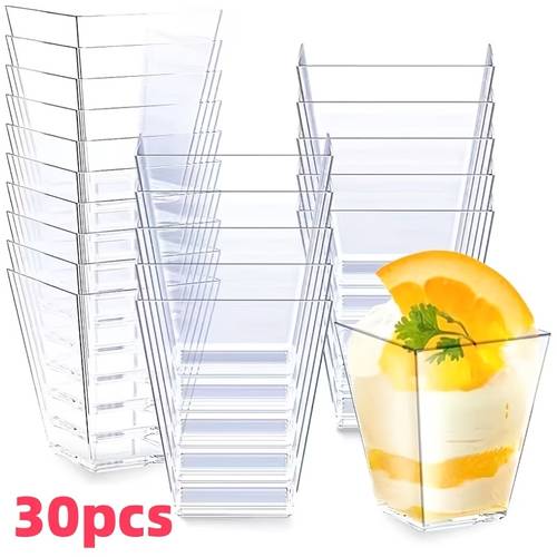 30pcs reusable mini trays suitable for appetizers and sweets