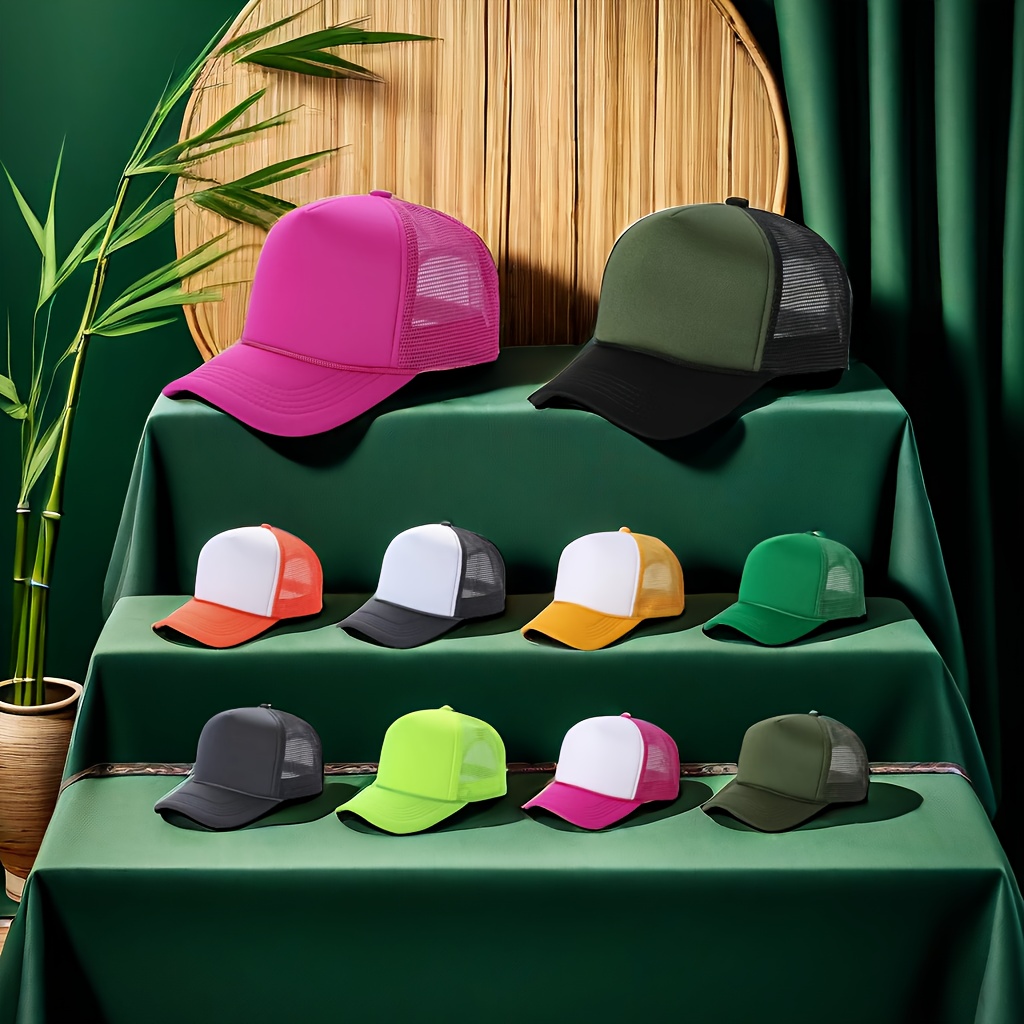 

10 Pcs Outdoor Stylish Casual Trucker Hats