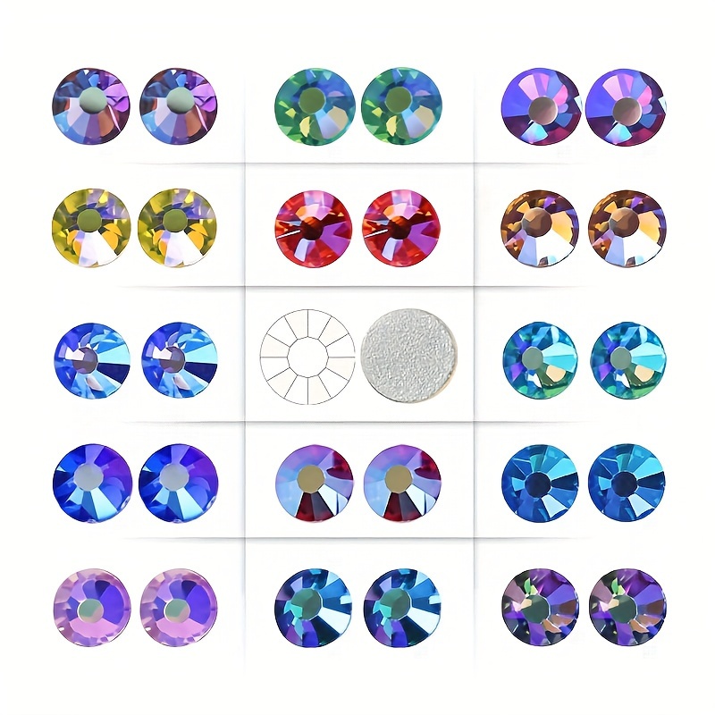 

[ ] Premium Crystal Ab Rhinestones, Sizes Ss16-ss30, Flat Back Non-hotfix Gems - Vibrant Nail Art & Garment Embellishments, No Power Needed