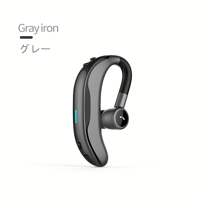 TEMU ワイヤレスビジネスイヤホン 片耳ワイヤレスイヤーバッド 運転用 高音質通話 マイク付きヘッドセット