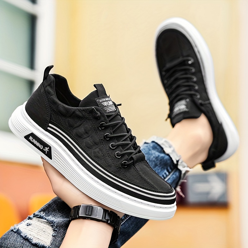 zapatos skate hombre cordones elásticos zapatillas bajas Temu El