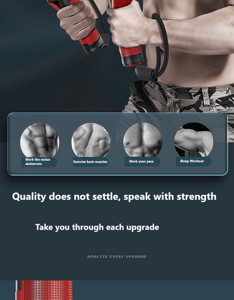 adjustable wrist forearm strengthener with non   carbon steel arm muscle exerciser with 3 level   suitable for men home fitness equipment for valentines thanksgiving christmas and fathers day 30kg to 70kg   black   pack Product details 5