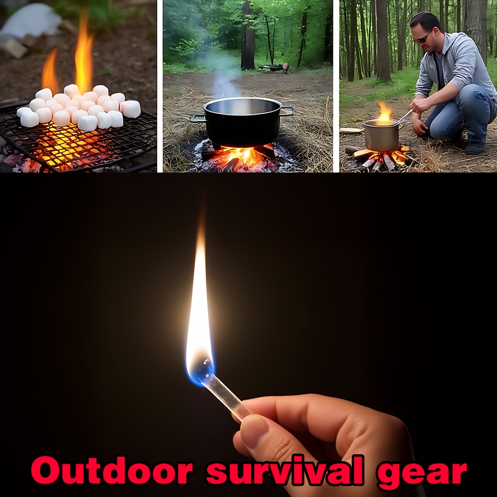 Outdoor Survival Fire Starter Kit, Waterproof & Windproof Ignition Tool