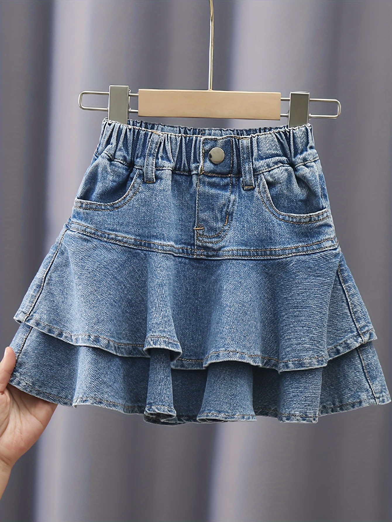 girls cute ruffle layers fit short length fitted Temu United