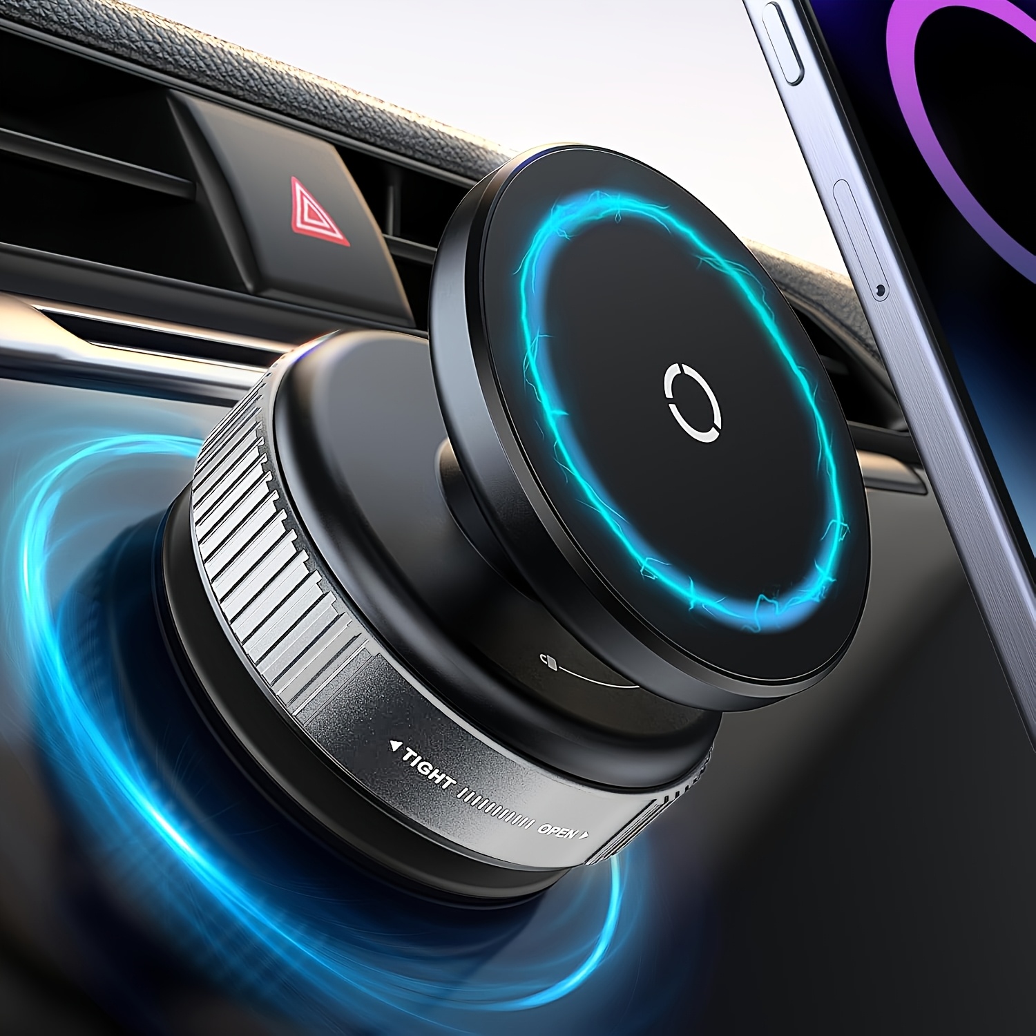 adjustable vacuum magnetic suction cup phone holder suitable for     smooth   hands   compatible with all smartphones 0
